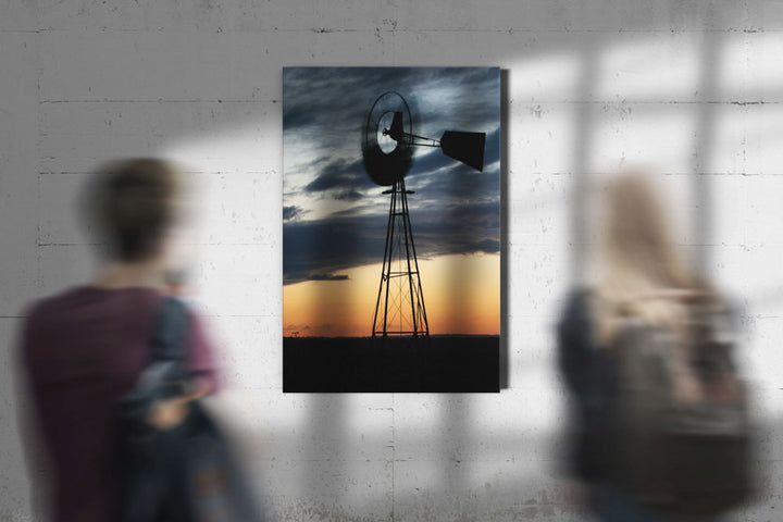 Windmill at Sunrise, Thunder Basin National Grassland, Wyoming