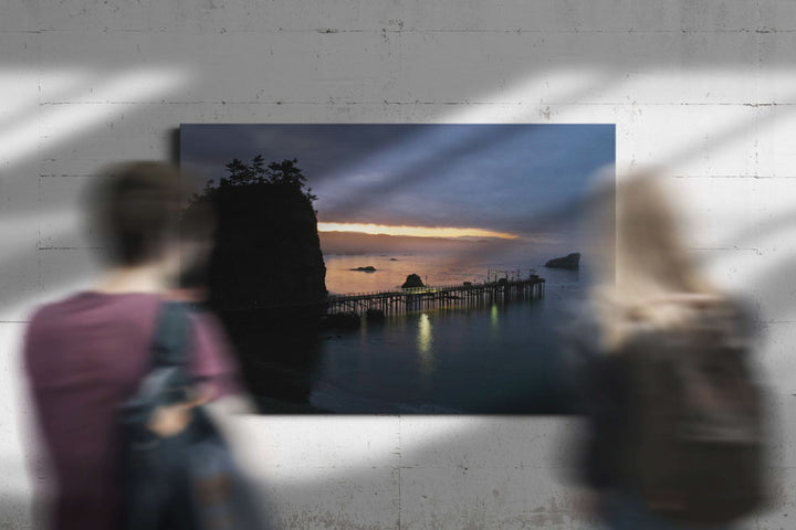 Little Trinidad Head and pier, Trinidad Bay, Trinidad, California