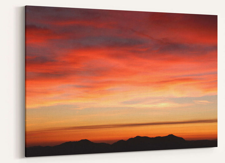 Sunset colored clouds, Willamette National Forest, Oregon