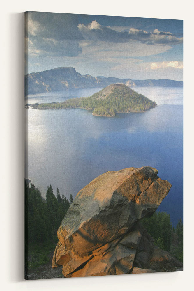 Wizard Island and Llao Rock, Crater Lake National Park, Oregon