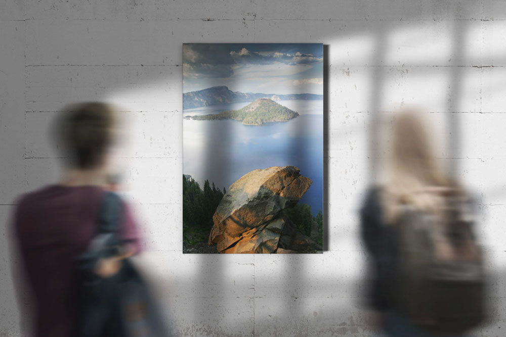 Wizard Island and Llao Rock, Crater Lake National Park, Oregon