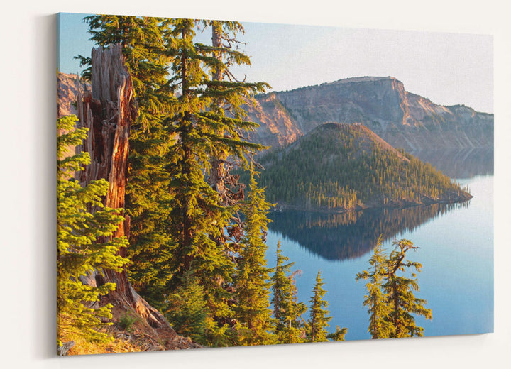 Wizard Island and Llao Rock, Crater Lake National Park, Oregon