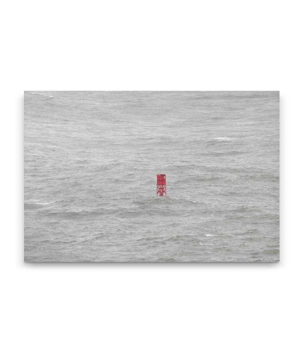 Ocean Buoy in Rough Weather, Trinidad Bay, California