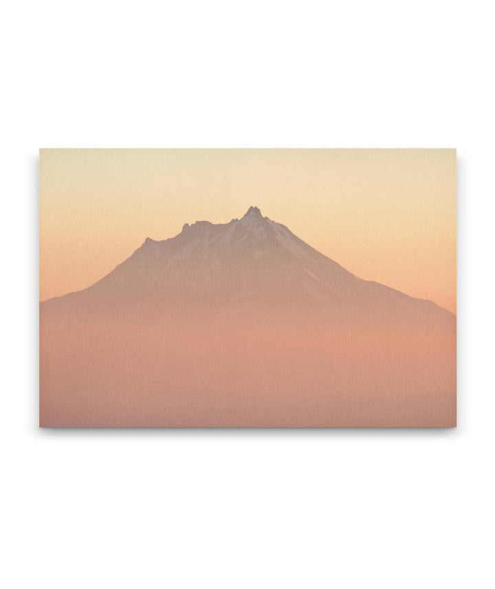 Heavy Wildfire Smoke Inversion at Sunrise, Mount Jefferson, Oregon