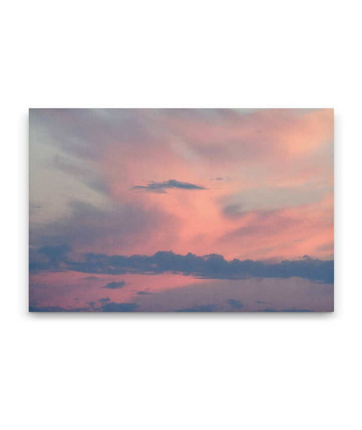 Cirrus clouds at Sunset over Cascades Mountains, Oregon