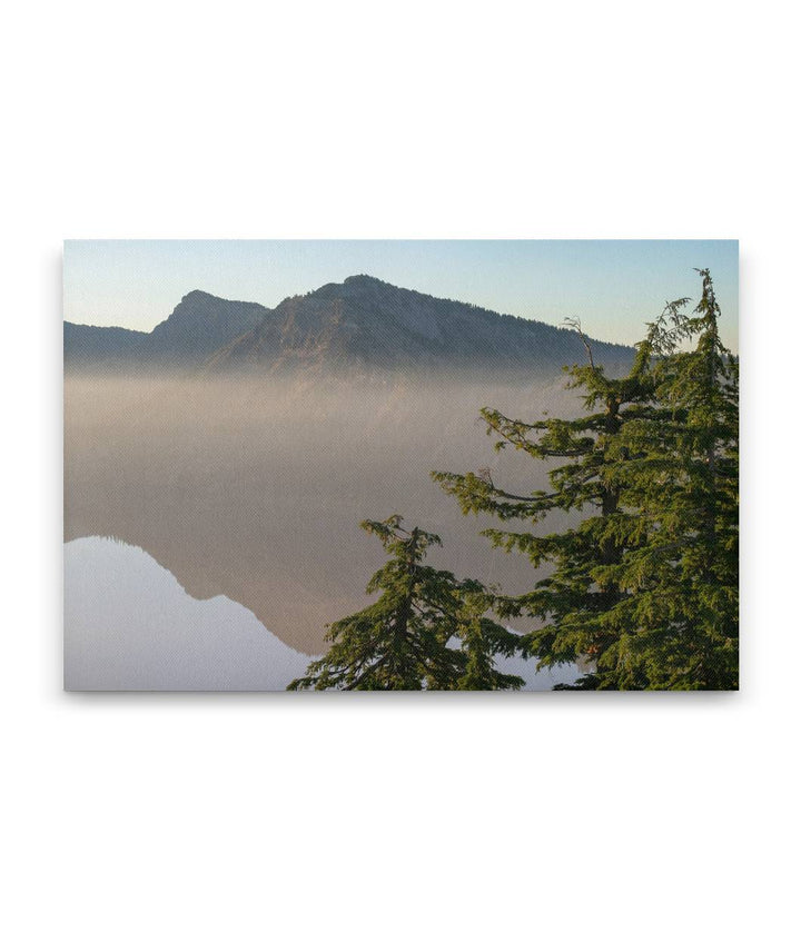 Garfield Ridge and Smoke Inversion, Crater Lake National Park, Oregon, USA