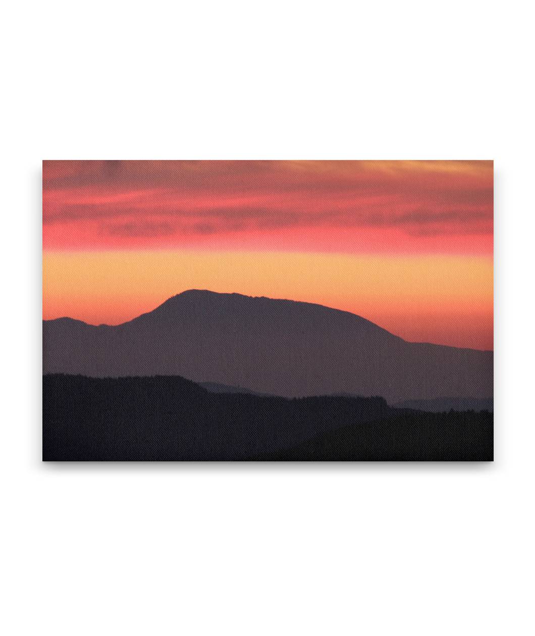 Marys Peak Sunset, Coast Range, Siuslaw National Forest, Oregon