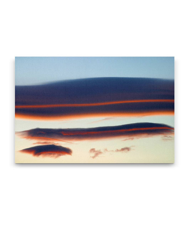 Sunset-Colored Lenticular Clouds, Klamath Falls, Oregon, USA