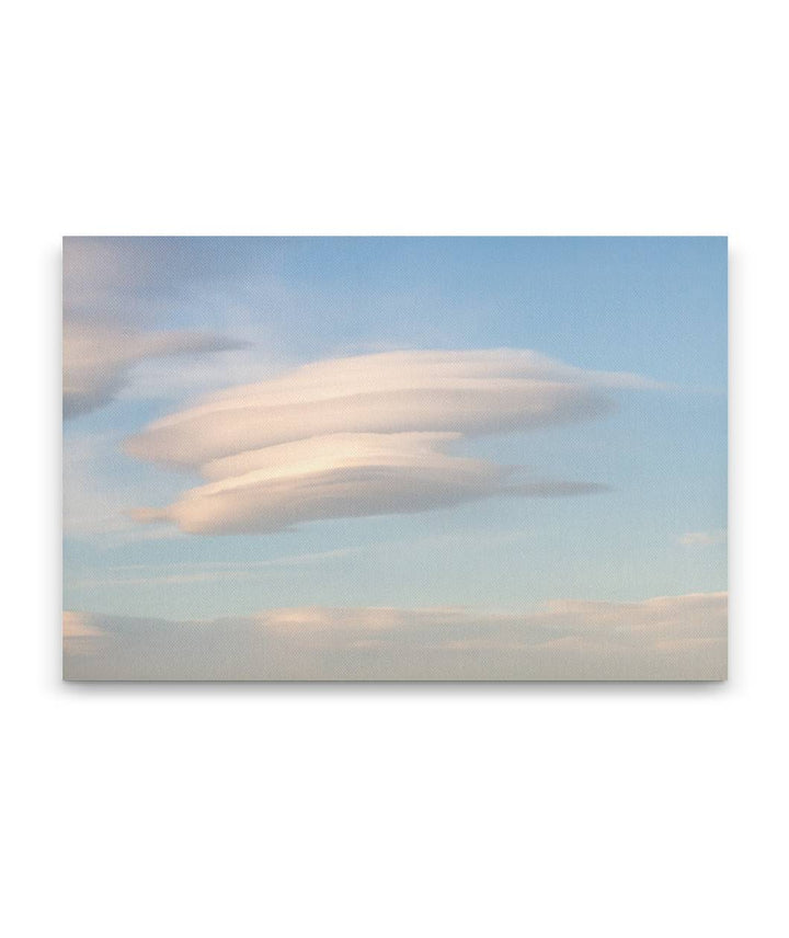 Lenticular Clouds Over Cascades Mountains, Willamette National Forest, Oregon, USA