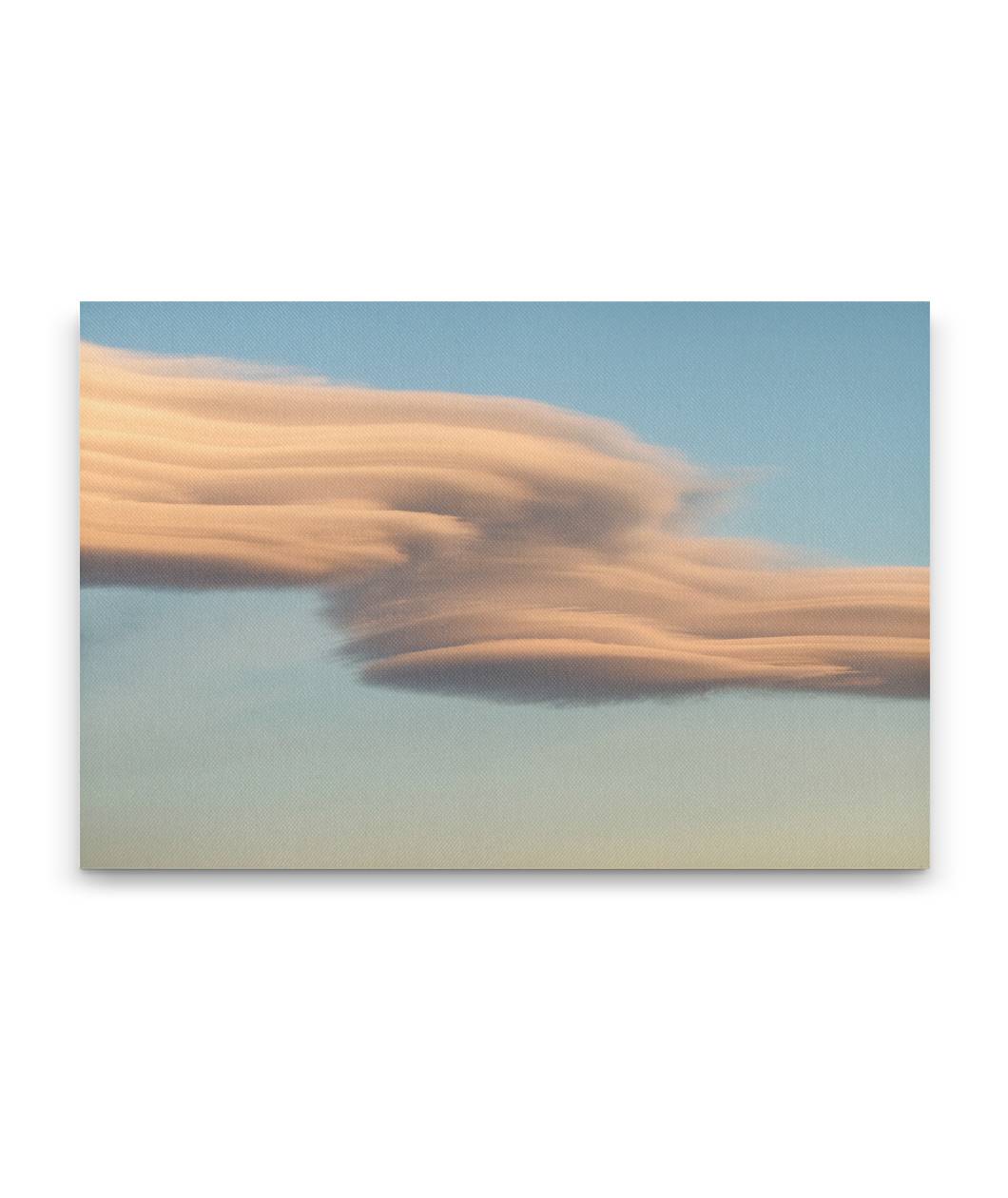 Lenticular Clouds Over Cascades Mountains, Willamette National Forest, Oregon