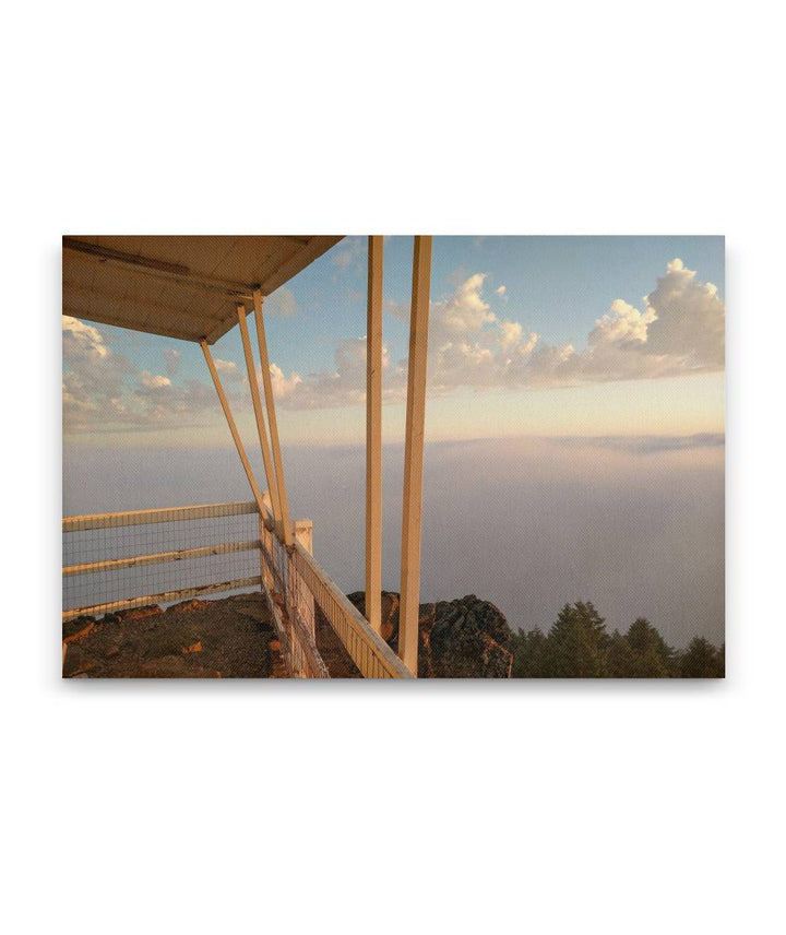 Marine Layer Over HJ Andrews Forest From Carpenter Mountain Fire Lookout, Oregon