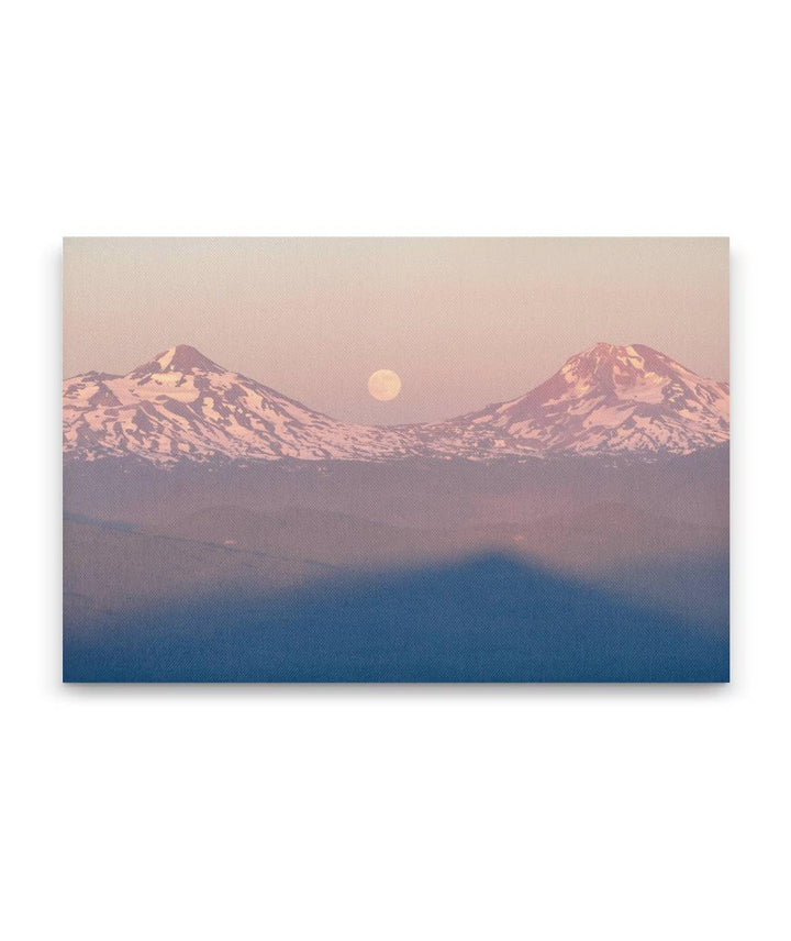 Moonrise and Carpenter Mountain Shadow, Three Sisters Wilderness, Oregon