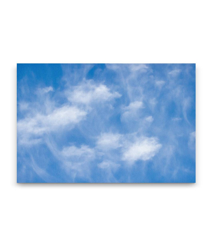 Cirrus Clouds and Blue Sky Over Cascades Mountains, Carpenter Mountain, Oregon