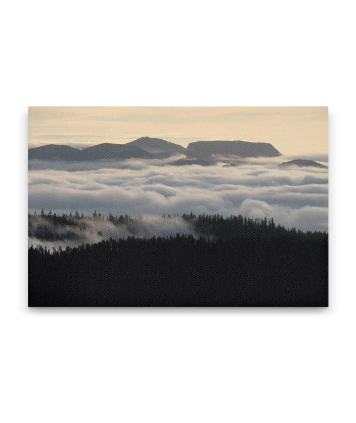 Sand Mountain and Marine Layer, Willamette National Forest, Oregon