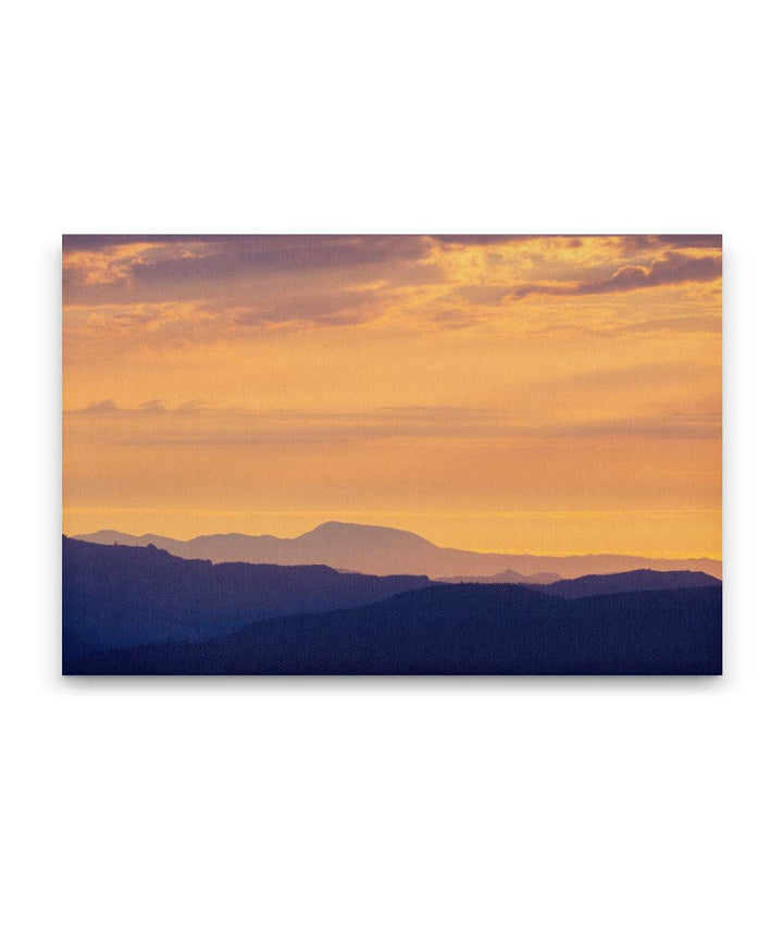 Marys Peak At Sunset, Siuslaw National Forest, Oregon