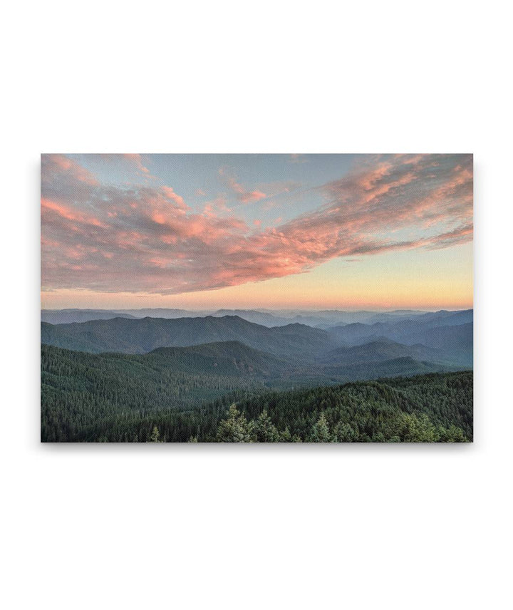 HJ Andrews Forest Sunset, Willamette National Forest, Oregon