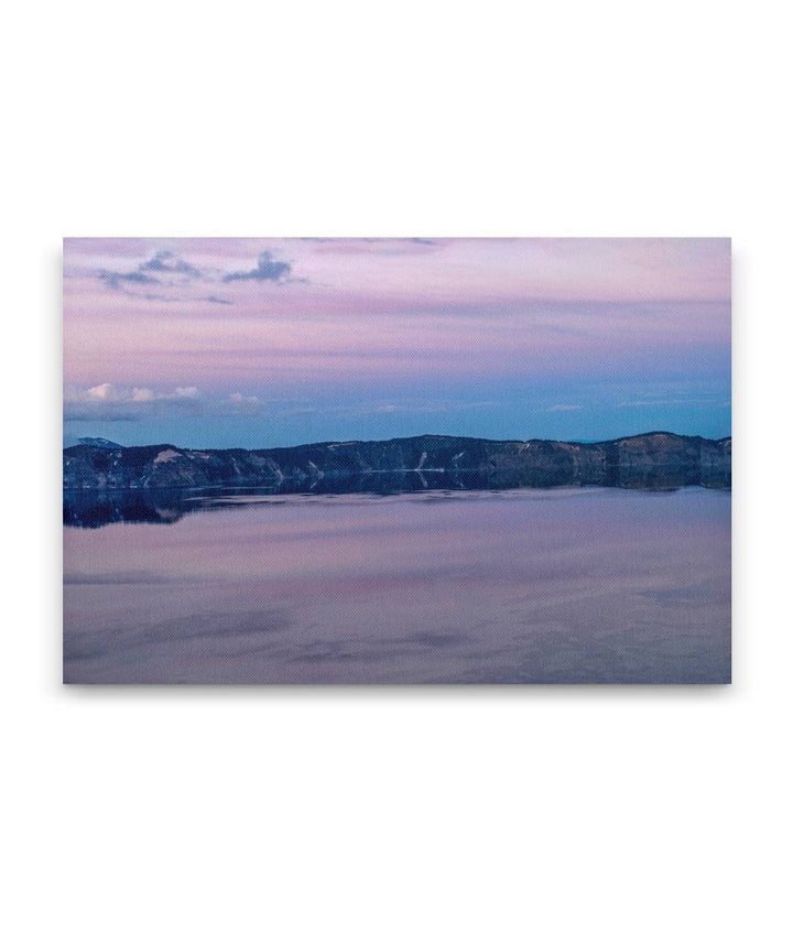 Sunset and West Caldera Rim, Crater Lake National Park, Oregon, USA