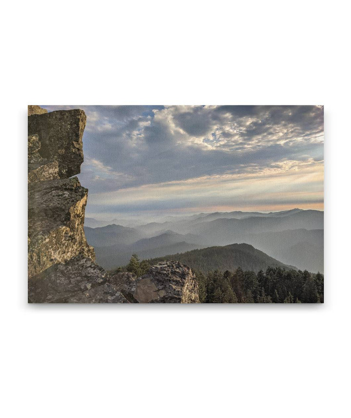 Blue River Drainage From Carpenter Mountain Fire Lookout, HJ Andrews Forest, Oregon, USA