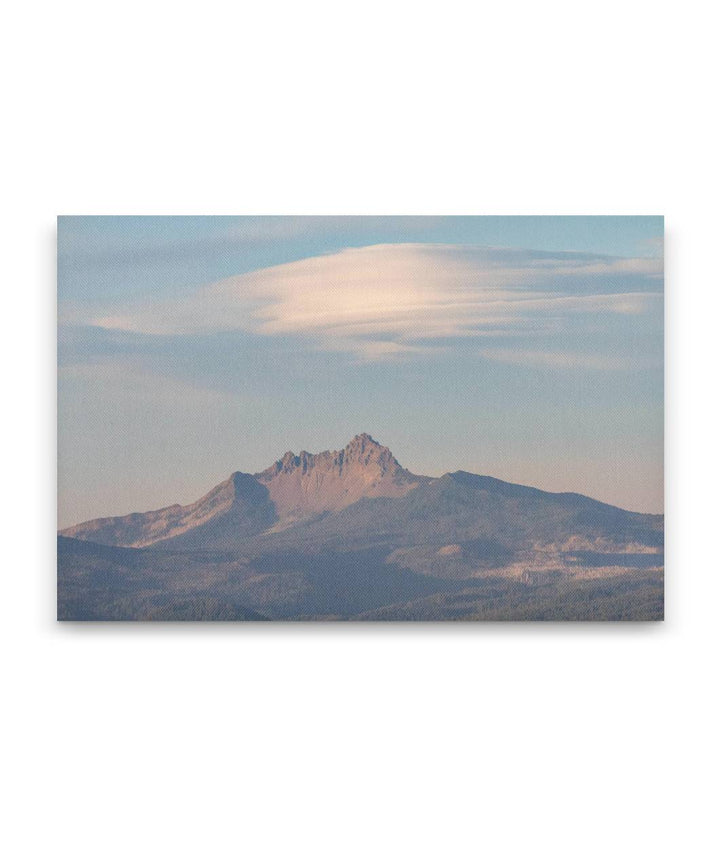 Lenticular Cloud Over Three-Fingered Jack, Willamette National Forest, Oregon