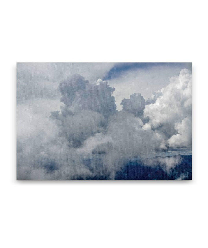 Cumulus Clouds Over Cascades Mountains, Willamette National Forest, Oregon, USA