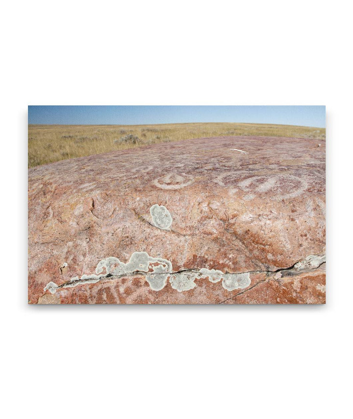 Native American Petroglyphs, Indian Rock, American Prairie Reserve, Montana