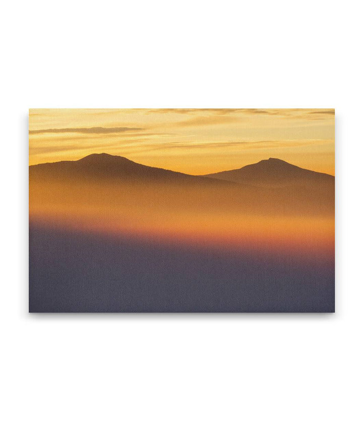 Belknap Crater and Black Butte at Sunrise, Willamette National Forest, Oregon