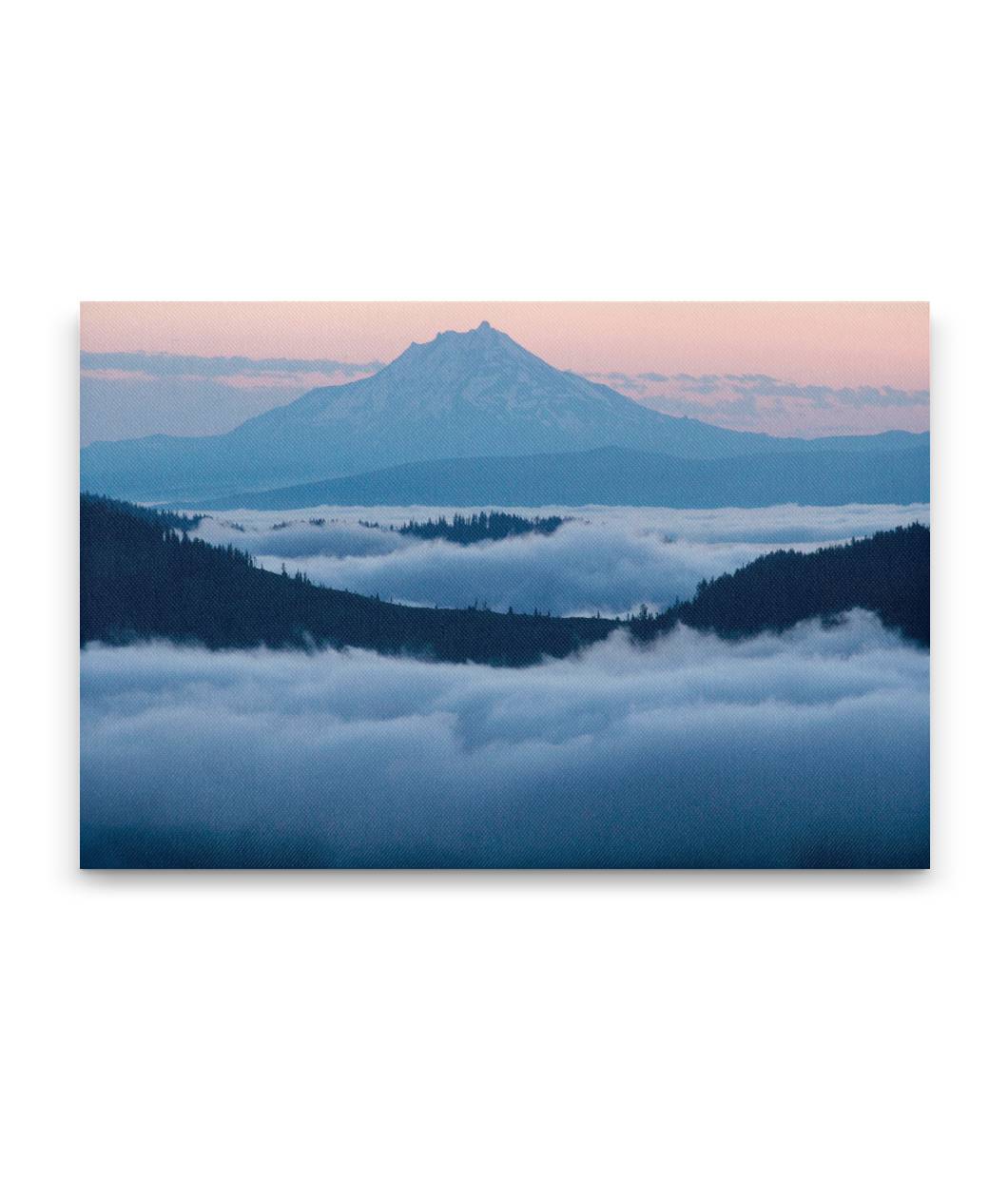 Mount Jefferson and Marine Layer at Sunrise, Willamette National Forest, Oregon