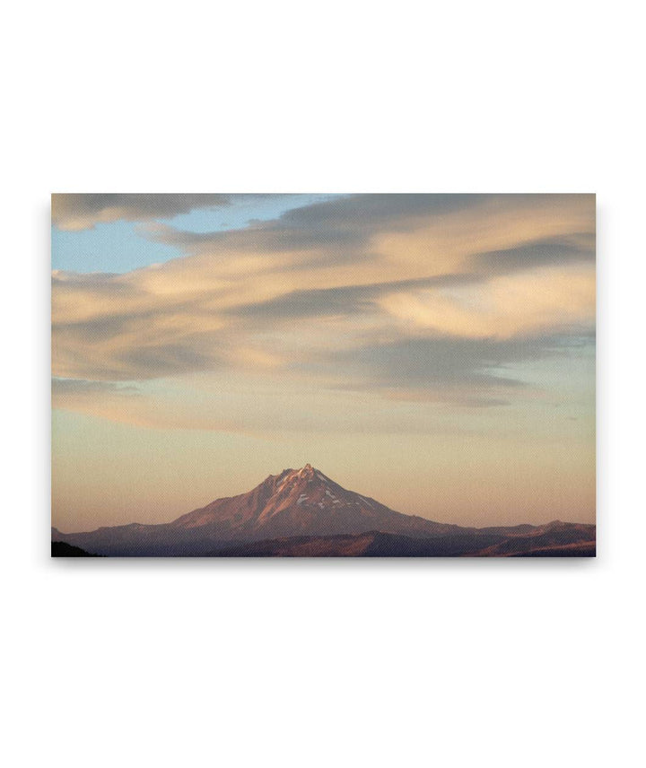 Lenticular clouds over Mount Jefferson, Carpenter Mountain, Oregon