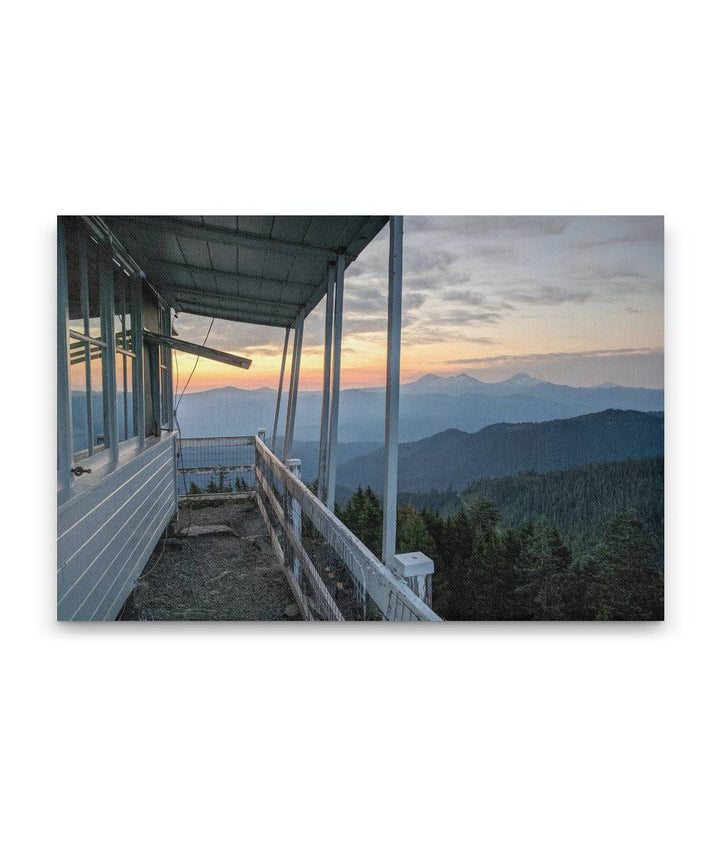 Three Sisters Wilderness From Carpenter Mountain Fire Lookout, Willamette National Forest, Oregon, USA