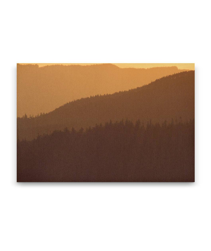 West Cascades at Sunset, Willamette National Forest, Oregon, USA