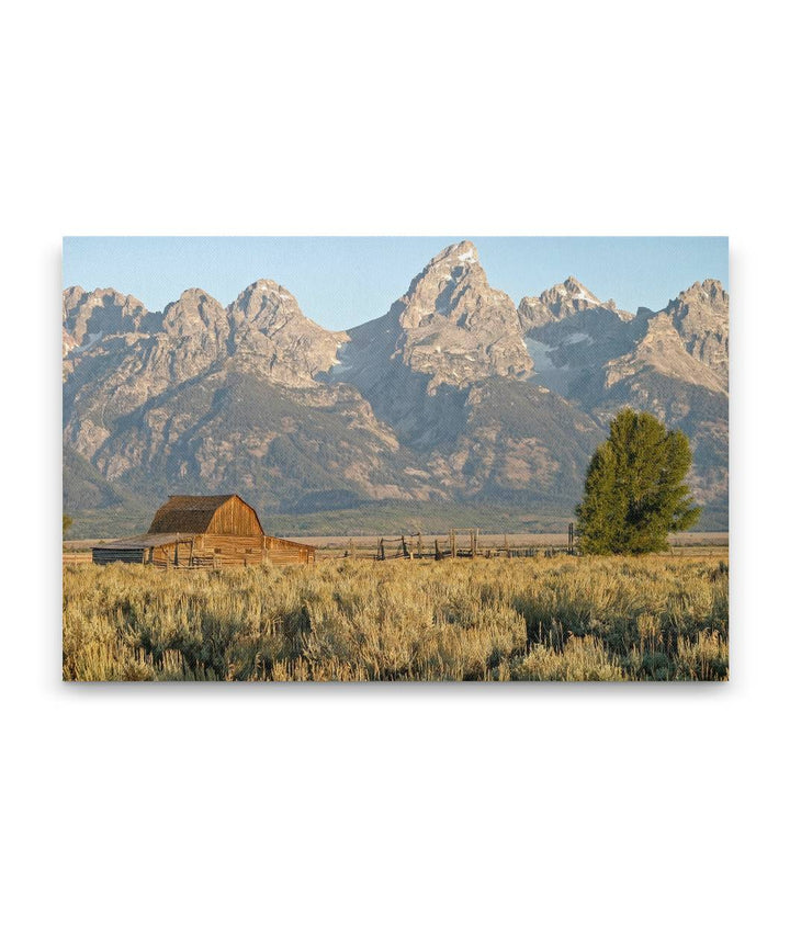 Historic Moulton Barn and Teton Mountains, Grand Teton National Park, Wyoming