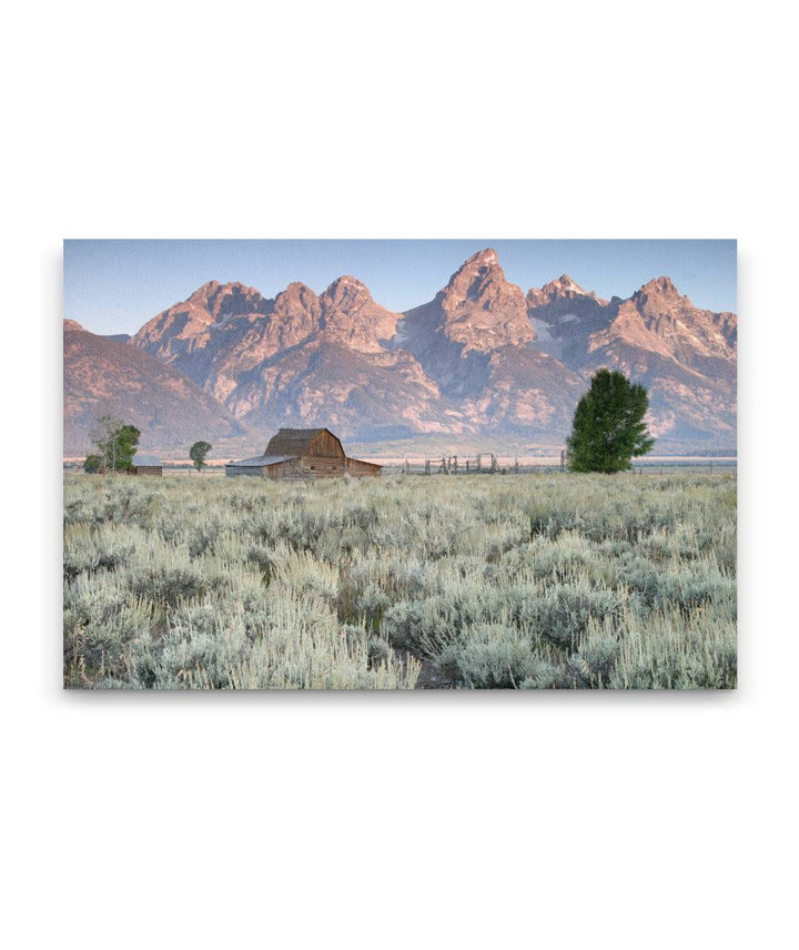 Historic Moulton Barn and Teton Mountains, Grand Teton National Park, Wyoming