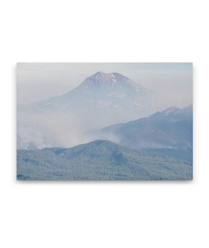 Separation Fire and South Sister, Three Sisters Wilderness, Oregon, USA