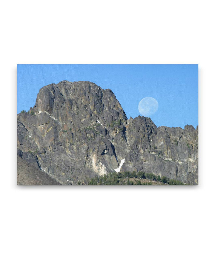 Moonrise over Seven Devils Mountains, Idaho