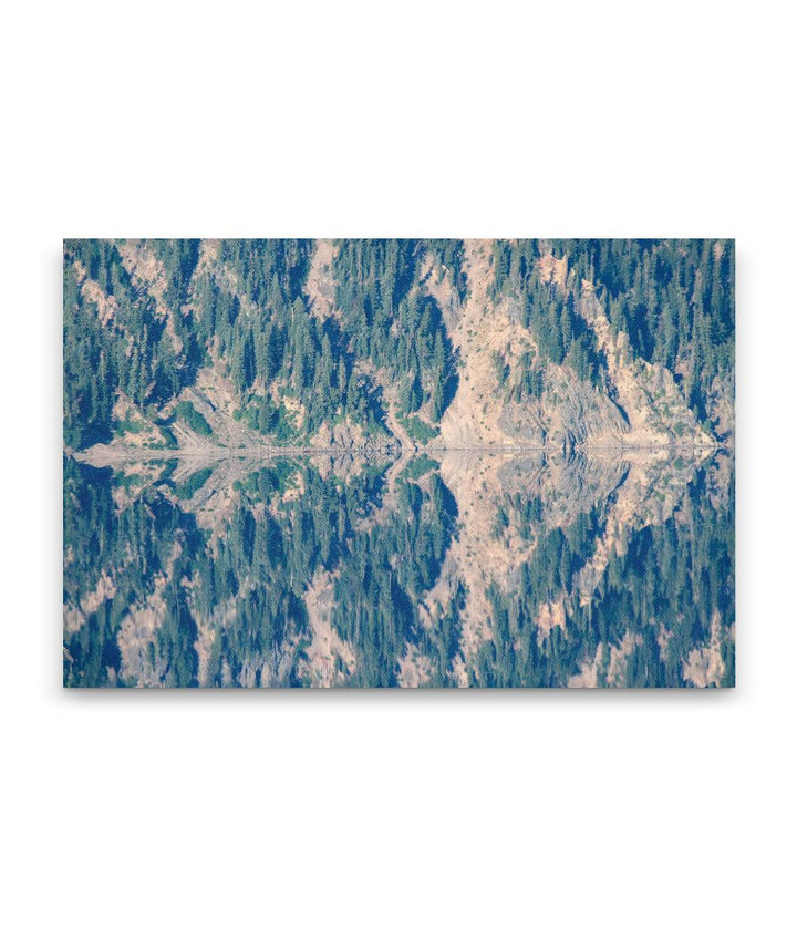 Inner Caldera Rim and Lake Reflection, Crater Lake National Park, Oregon, USA