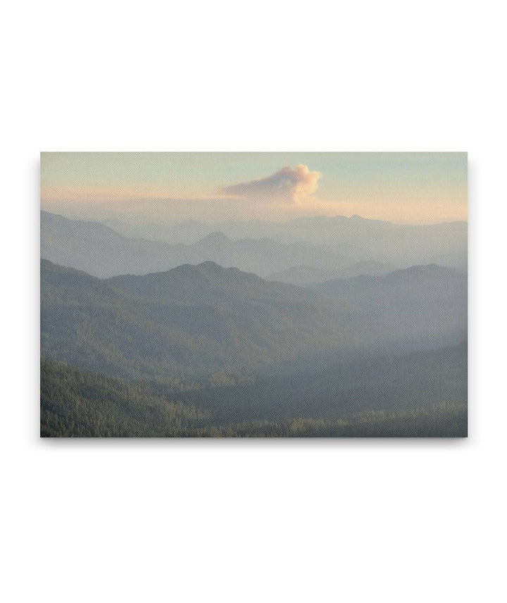 Jones Wildfire Smoke Column, Willamette National Forest, Oregon