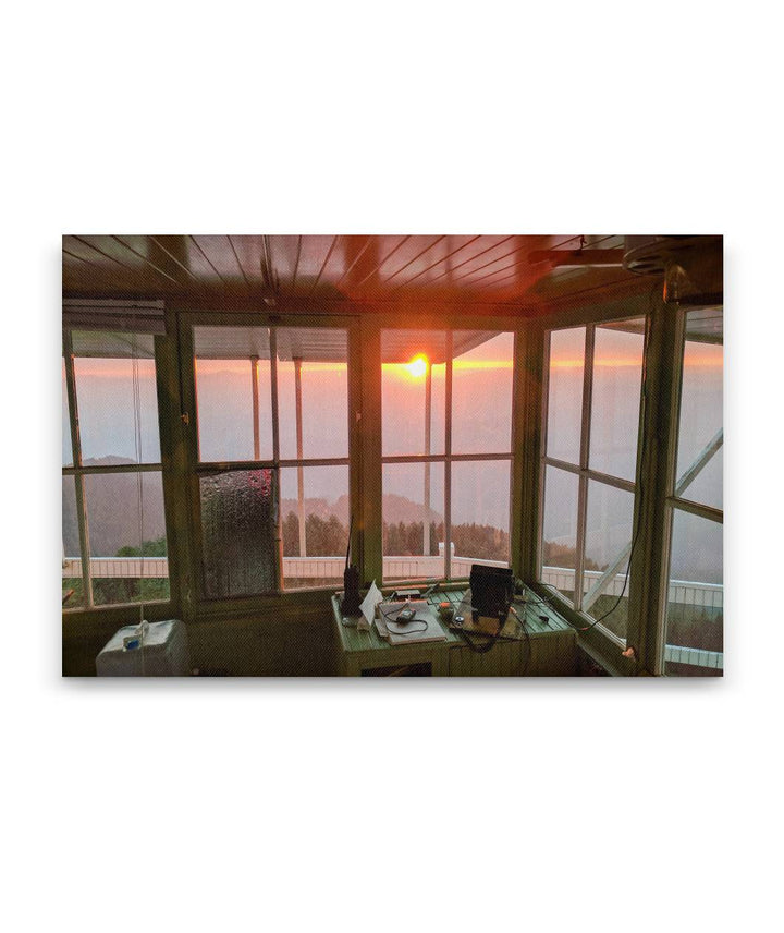 Sunset At Carpenter Mountain Fire Lookout, HJ Andrews Forest, Oregon, USA