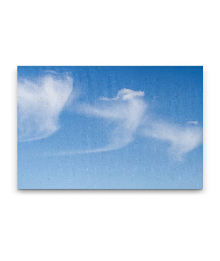 Cirrus Clouds Over Cascades Mountains, Willamette National Forest, Oregon, USA