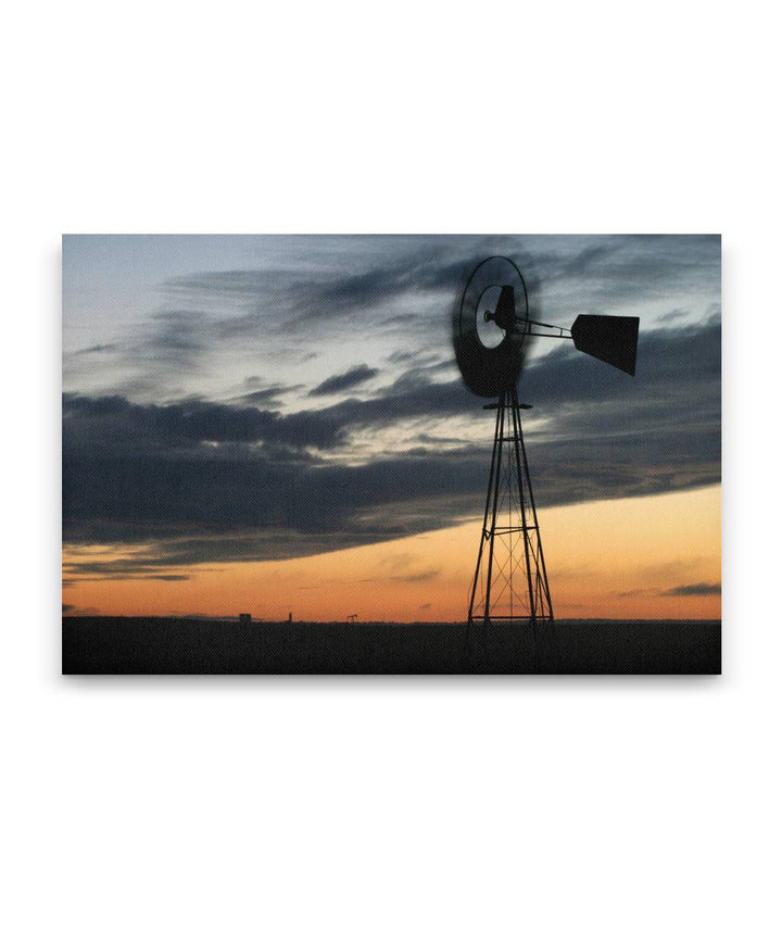 Windmill at Sunrise, Thunder Basin National Grassland, Wyoming