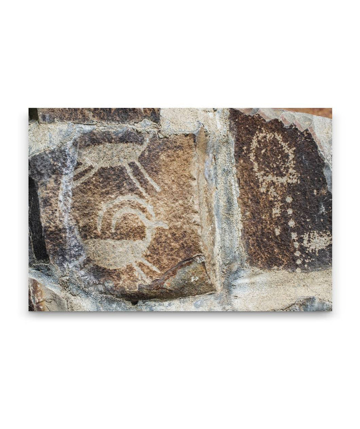 Native American Petroglyphs, Gingko Petrified Forest State Park, Washington