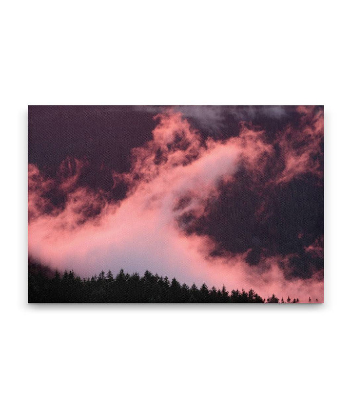 Clouds Over Cascades Mountains, Willamette National Forest, Oregon, USA