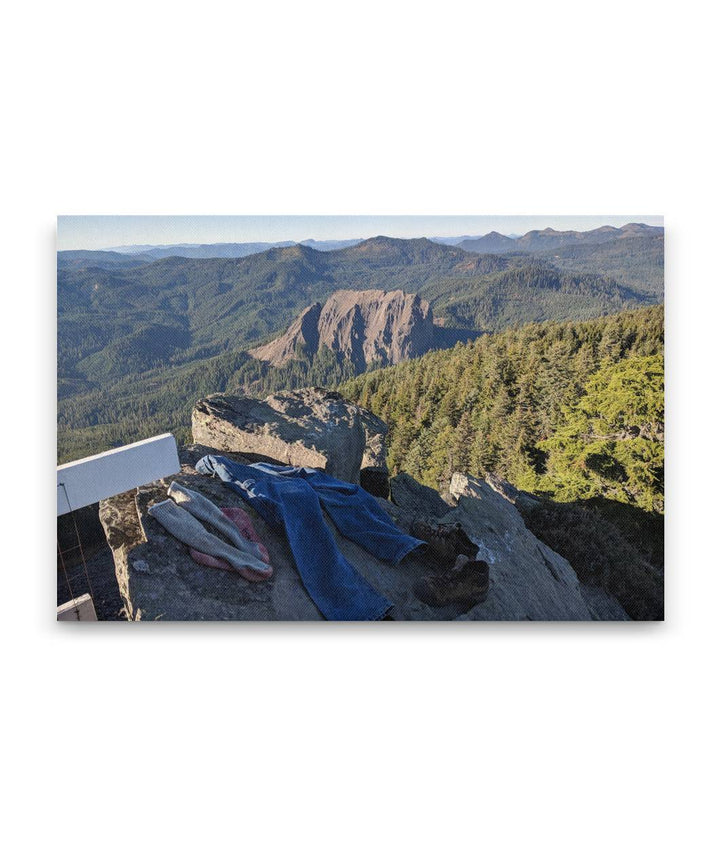 Wolf Rock From Carpenter Mountain Fire Lookout, Willamette National Forest, Oregon, USA