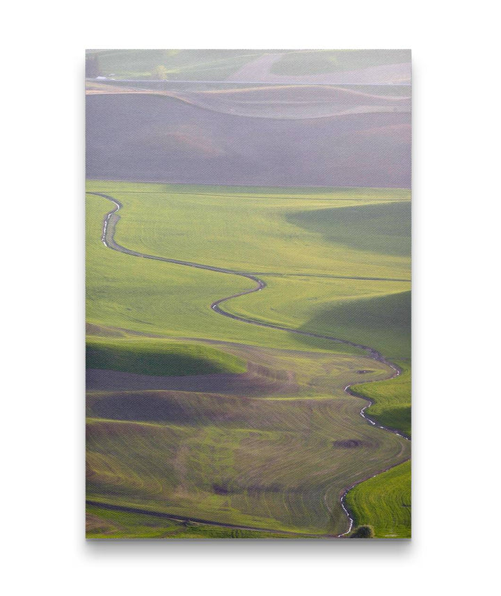 Palouse Hills and Stream, Steptoe Butte State Park, Washington