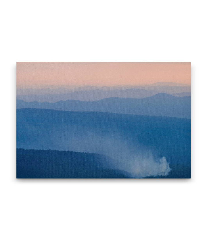 Bybee Wildfire at Sunset, Crater Lake National Park, Oregon