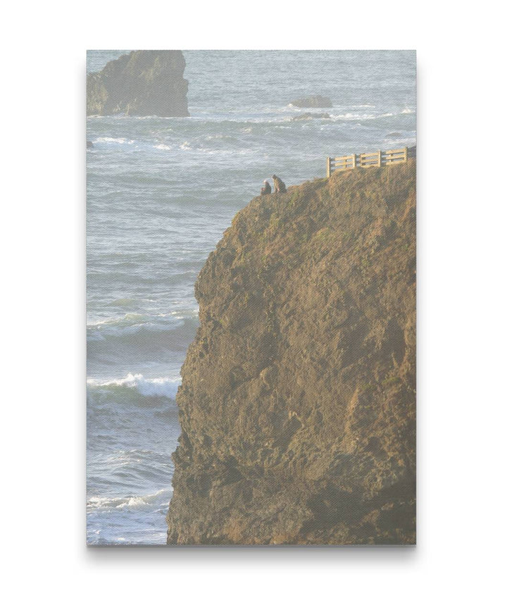 Sea Cliff and Visitors, Luffenholtz Beach, California