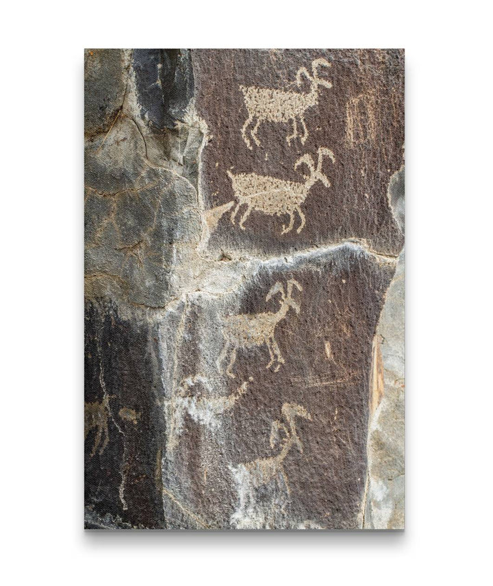 Native American Petroglyphs, Gingko Petrified Forest State Park, Washington