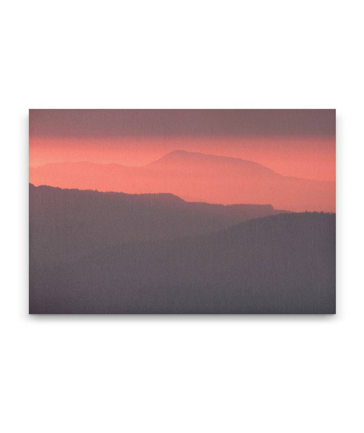 Marys Peak At Sunset, Siuslaw National Forest, Oregon