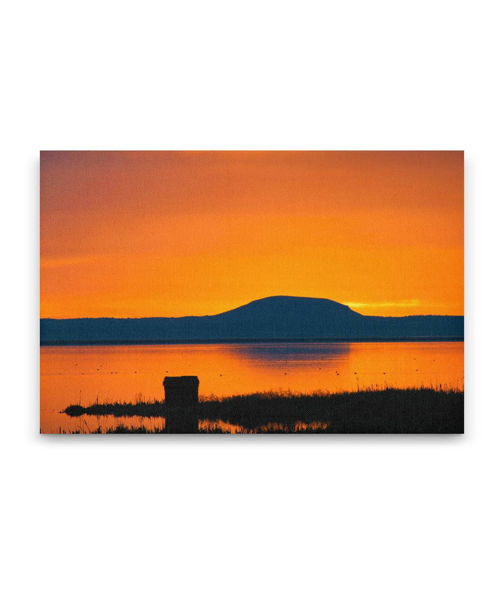 Photo Blind at Sunrise, Tule Lake National Wildlife Refuge, California