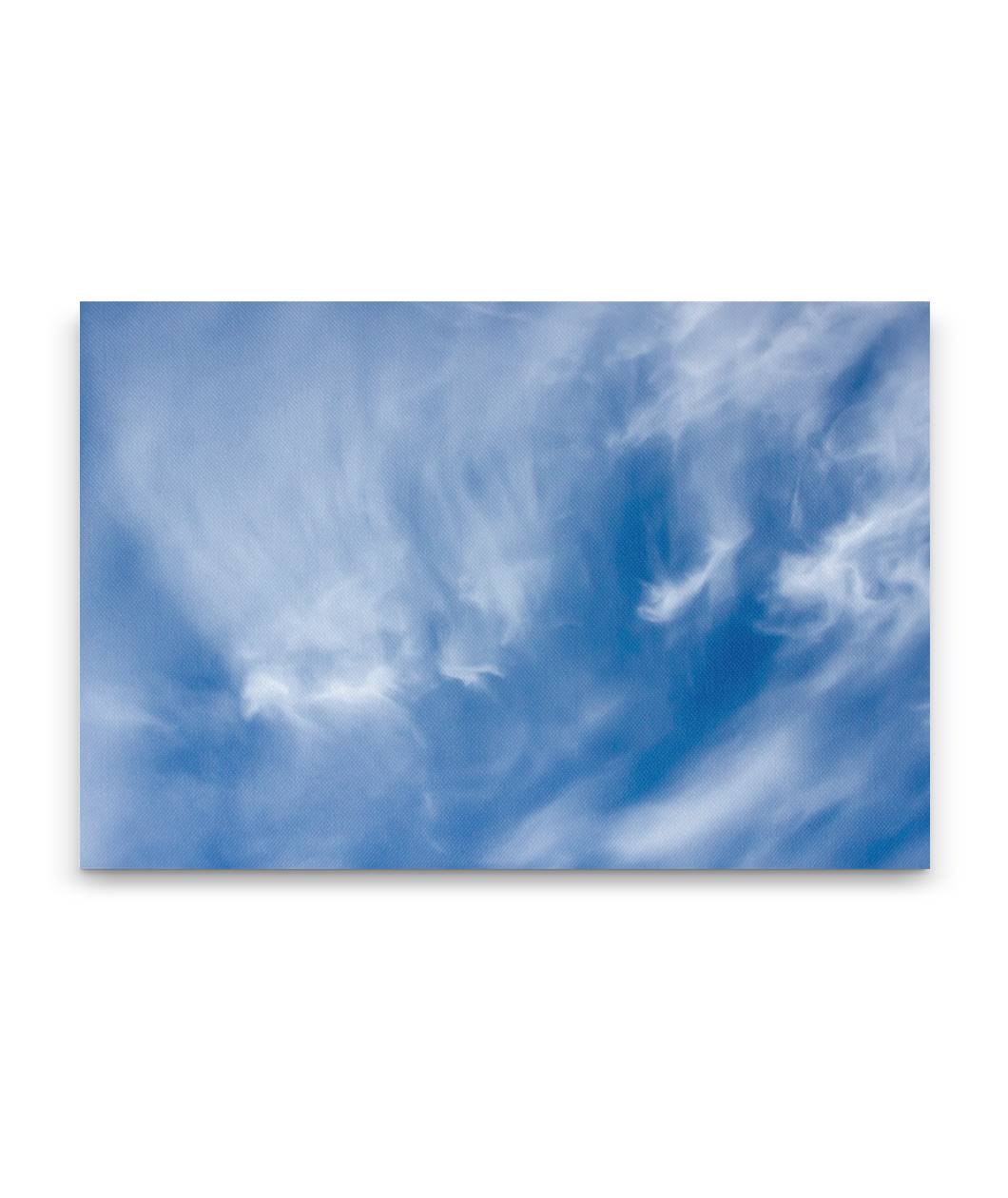 Cirrus Clouds and Blue Sky, Willamette National Forest, Oregon