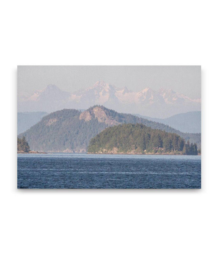 Twin Sisters Range From San Juan Islands, Mount Baker Wilderness, Washington